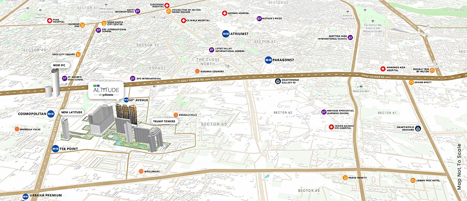M3M Altitude Connectivity Map
